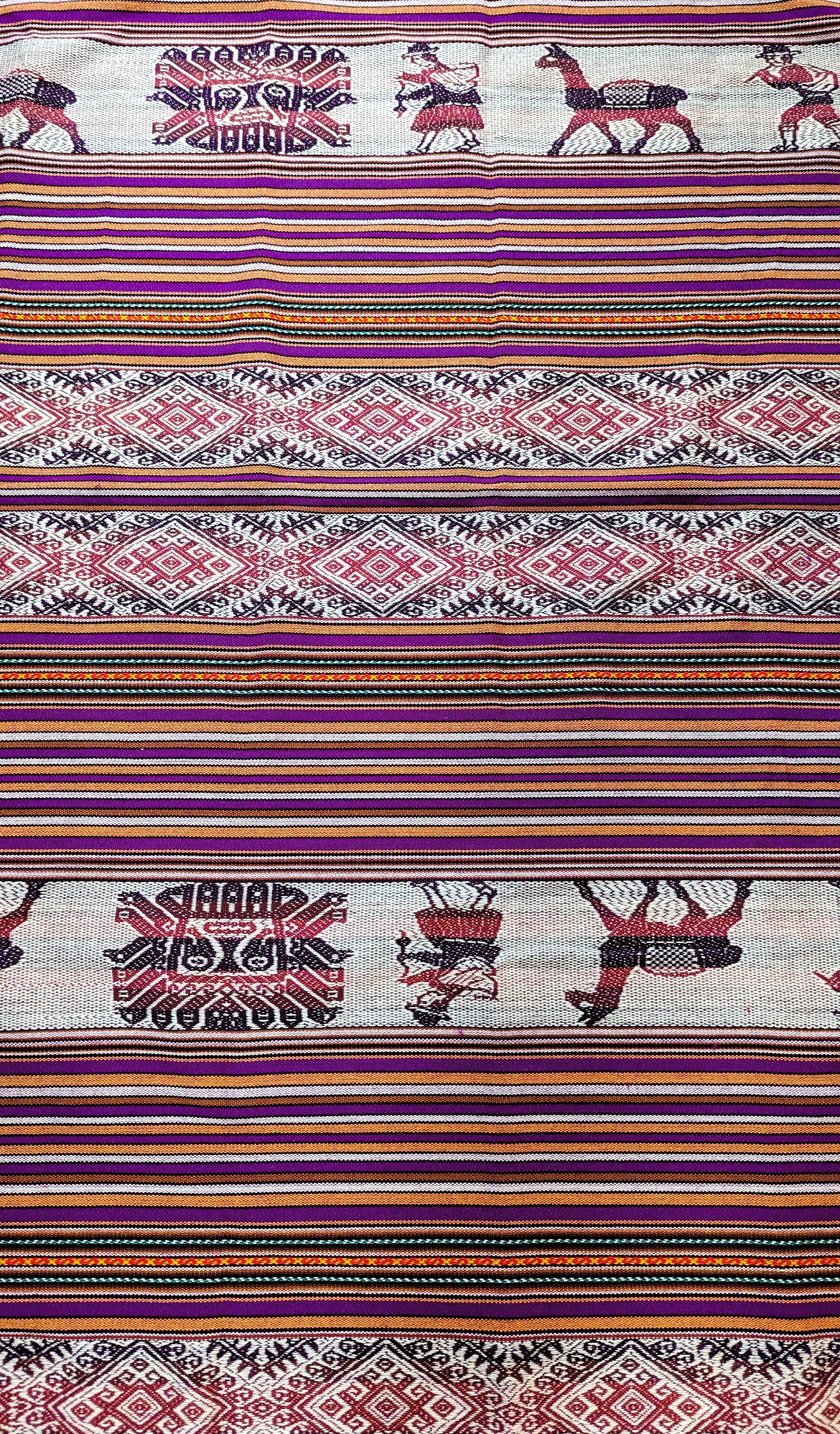 Inca Peruvian Fabrics - Peasant Motifs & Gods of Pre-inca Chavin ...
