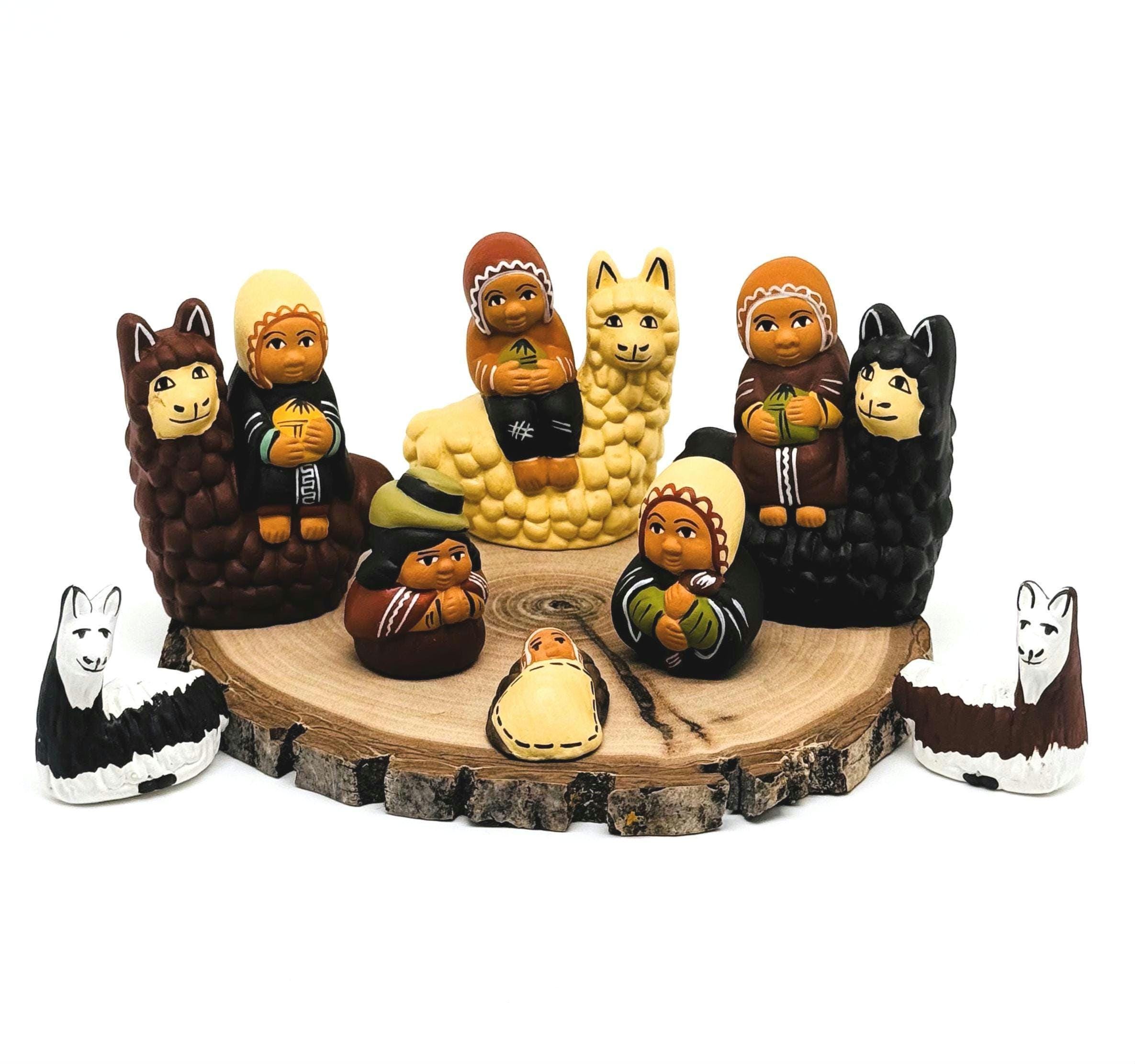 Handcrafted Peruvian Nativity Set 