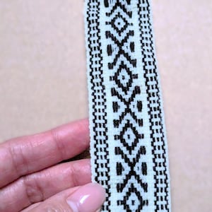 Andean Ribbons Natural Wool Ribbon From Peru – Handwoven on Loom – 3.5 Cm Wide – Sold ...