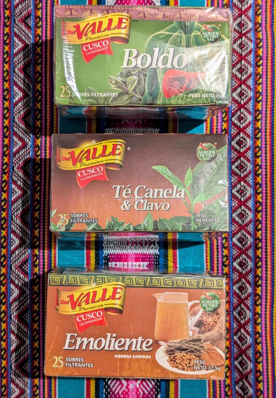 Il Secreto Di Una Voce(中古品) Peruvian Tea & Herbal Tea Gift Set – Muña, Boldo, Maté, Hierba