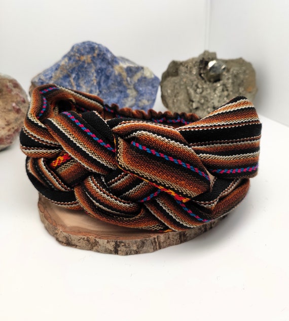 Exquisite Handmade Peruvian Fabric Headband Unique Accessory  display picture 3