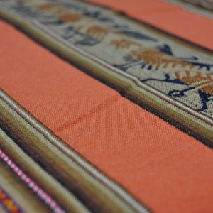1. Tablecloth - Square Peruvian Andean Fabric | Peruvian “Aguayo” Weaving | Colorful Fabrics | Telar Inca | Peru - Perú | Great Gift Idea