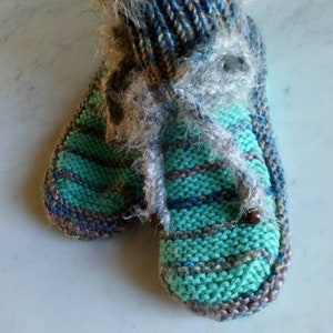 Hand-knitted sock slippers 35/37