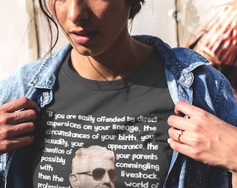 T-shirt Anthony Bourdain avec citation : cadeau de chef, t-shirt en coton unisexe