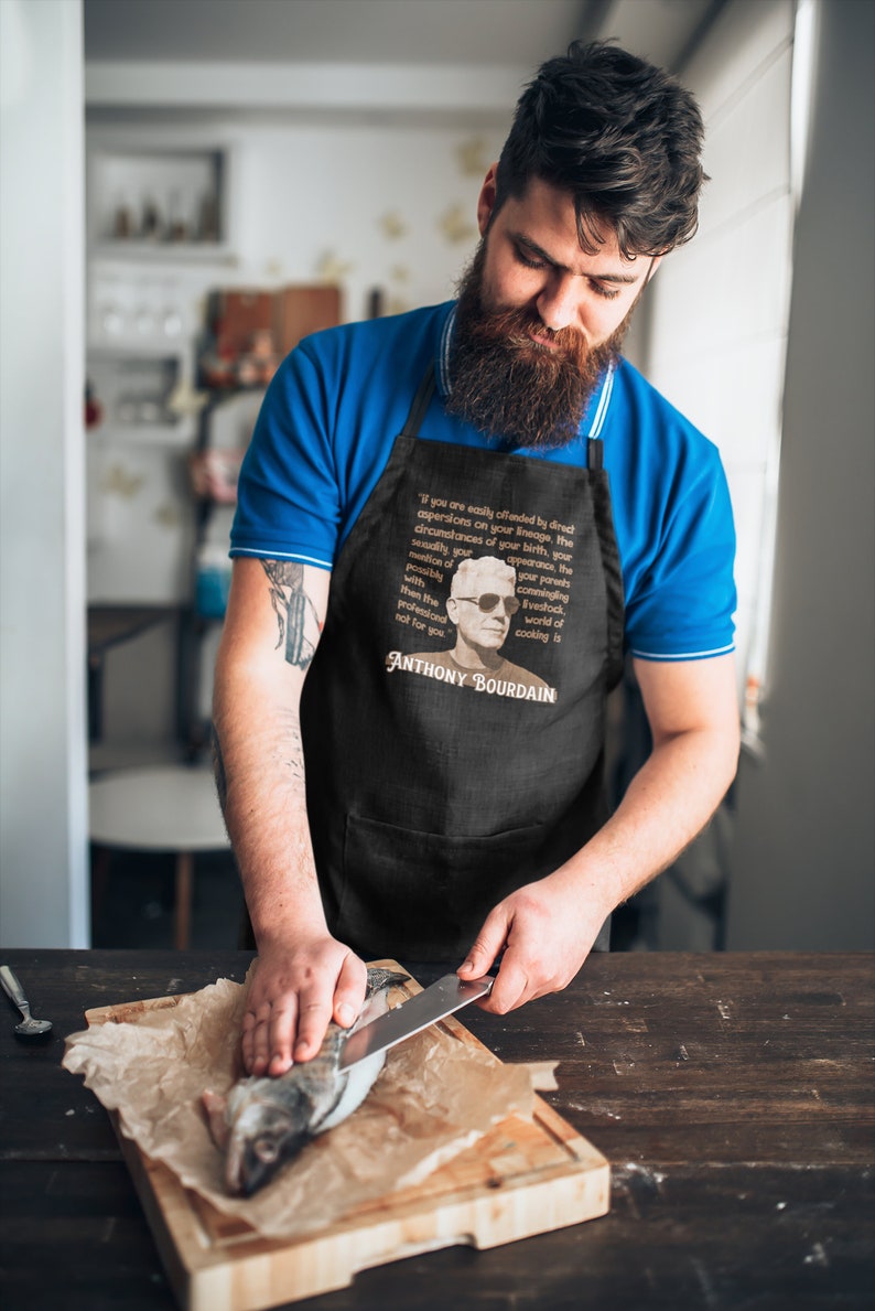 Tablier Anthony Bourdain Quote : cadeau de chef, étudiant en cuisine image 3