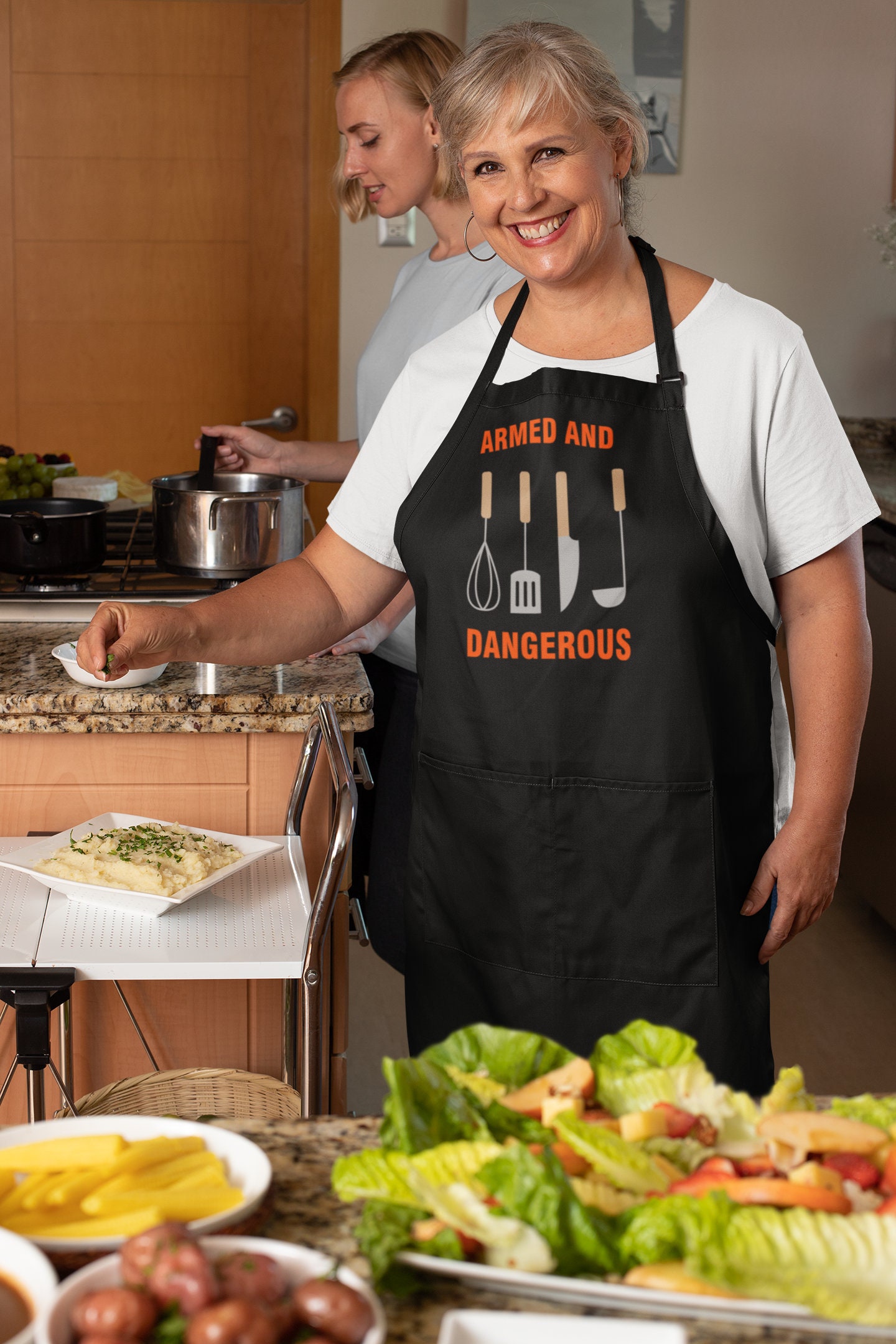 MBMSO Chefkoch-Schürze Mit Marihuana-Motiv – Wasserdicht, Verstellbar, Mit 2 Taschen, 72 X 68 Cm