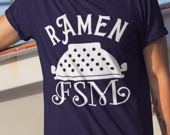 Flying Spaghetti Monster T-Shirt: Pastafarian rAmen FSM Colander Tee