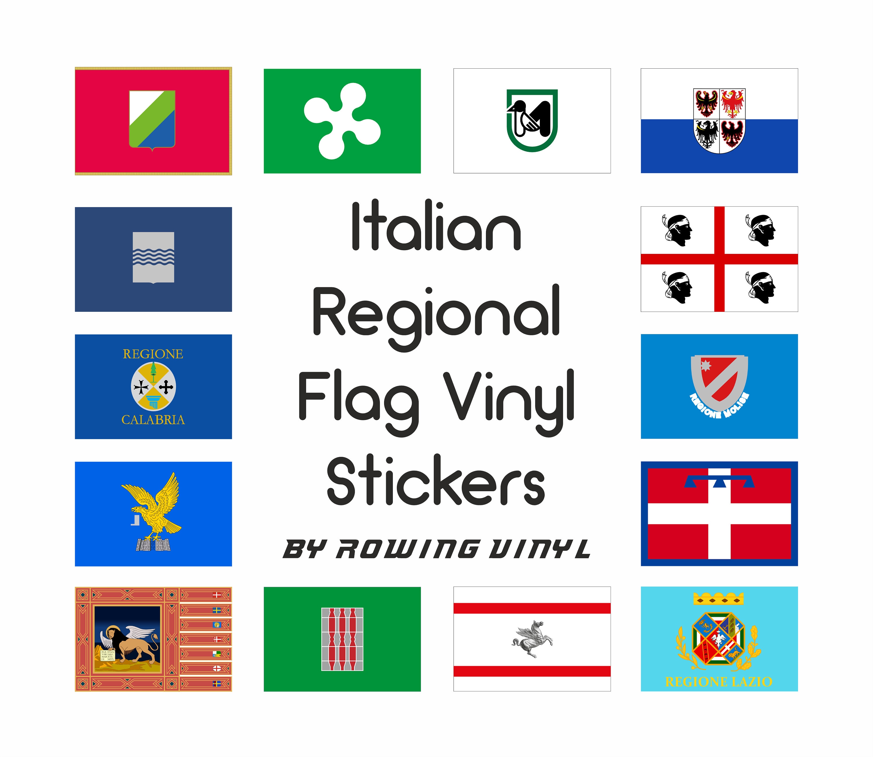 drapeau Italien rond - 10cm - Sticker/autocollant