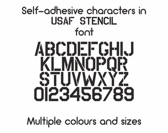 144-Piece Self-Adhesive Vinyl Sticker Letters & Numbers Set – Outdoor White, 1st4stickers