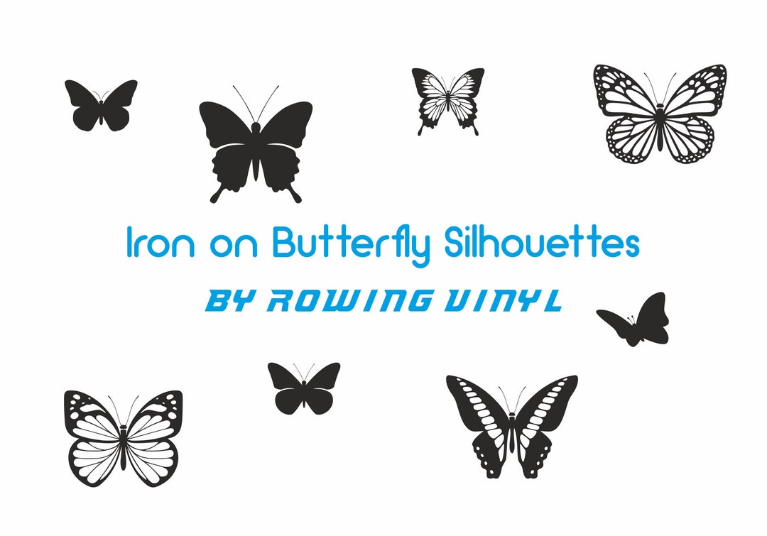 Iron on Butterfly Silhouettes and Shapes. Perfect for Customising Shoes