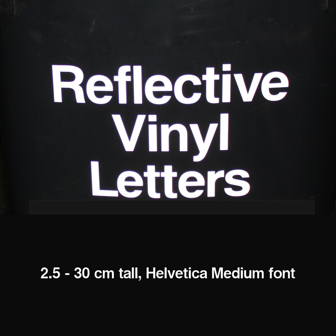 Reflective Adhesive Vinyl Letters and Number Stickers, Suitable for