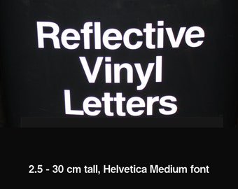 Reflective Vinyl Letters 