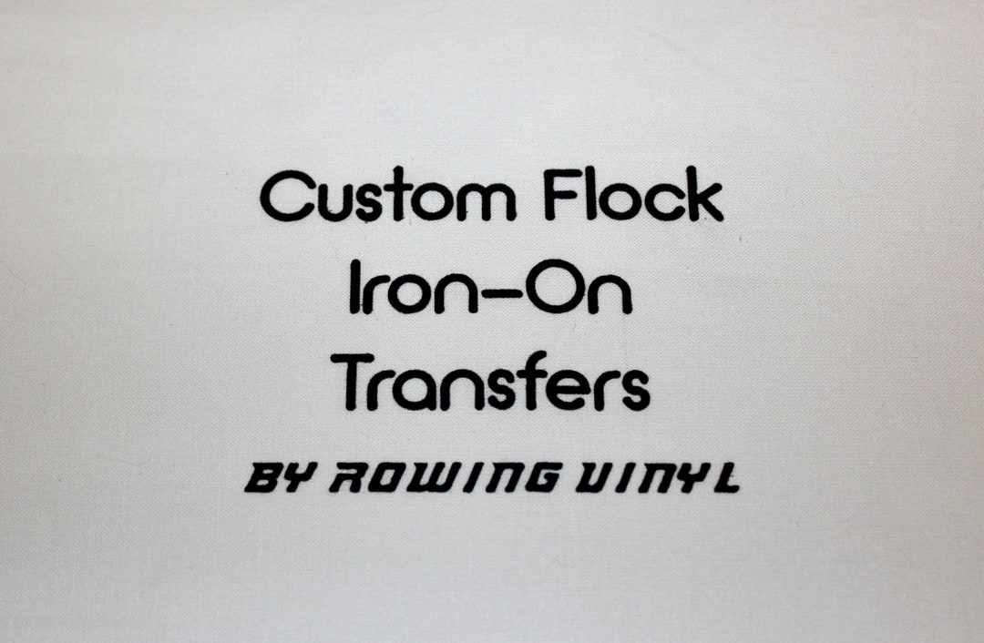 Flock Iron on Letters & Numbers: Custom Heat Transfer Vinyl - Etsy