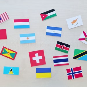 Flags of the World G-N gloss vinyl stickers, suitable for outdoor use image 2