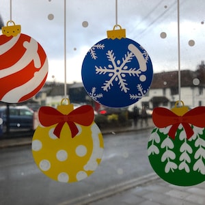 Static Cling Christmas Window Decoration Reusable