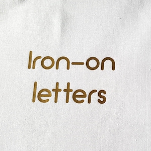 Iron on Letters -  UK