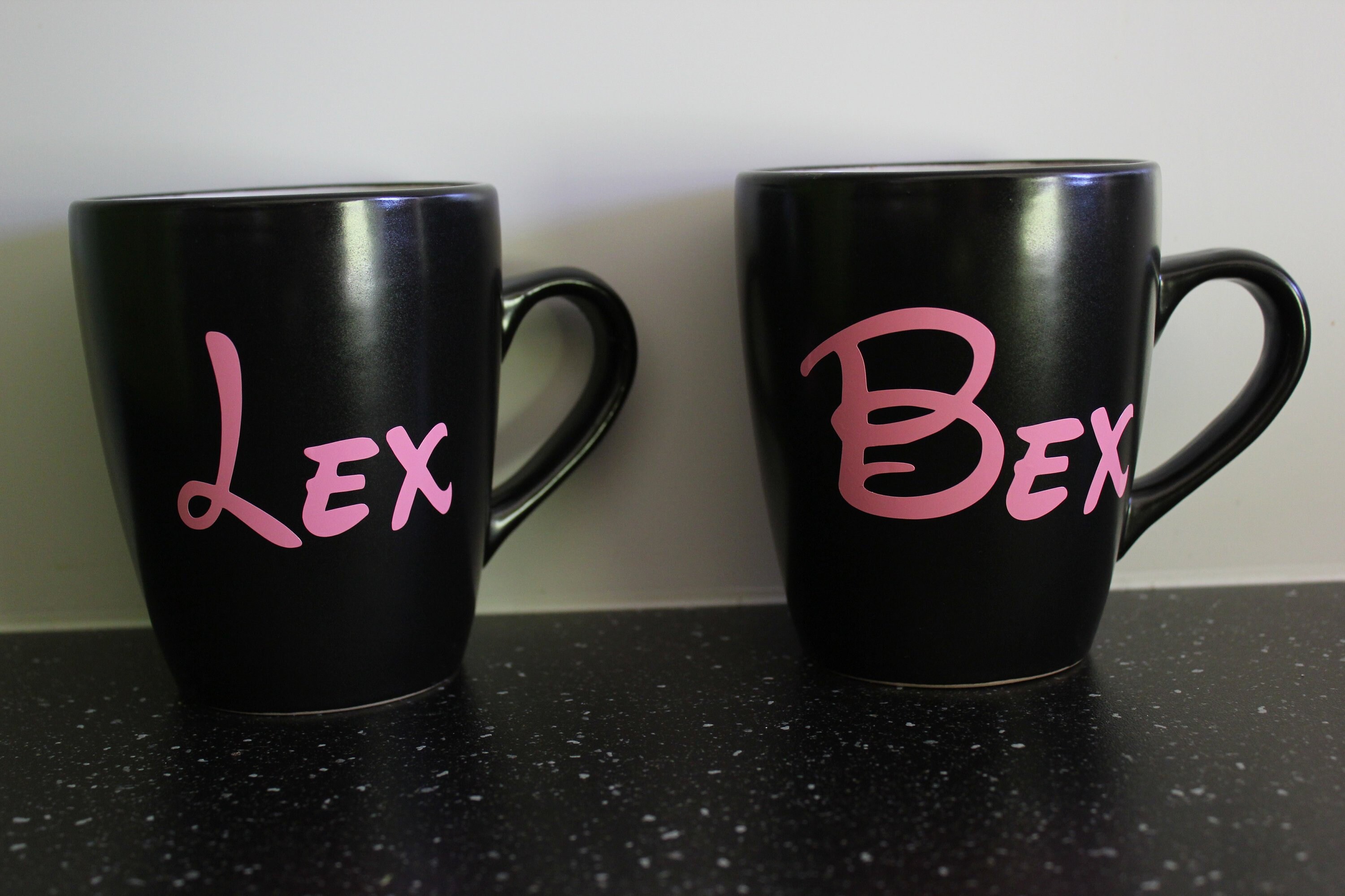 Vinyl stickers for mugs and glasses. Completely customisable Etsy