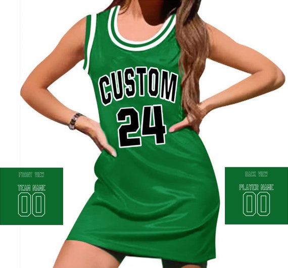 Green Boston Basketball Jersey Men Personalized Custom Team