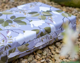 Celina Digby Luxury Garden Kneeler / Kneeling Pad With Handle - Magnolia Beautiful Floral Design, Perfect Gift for Gardener