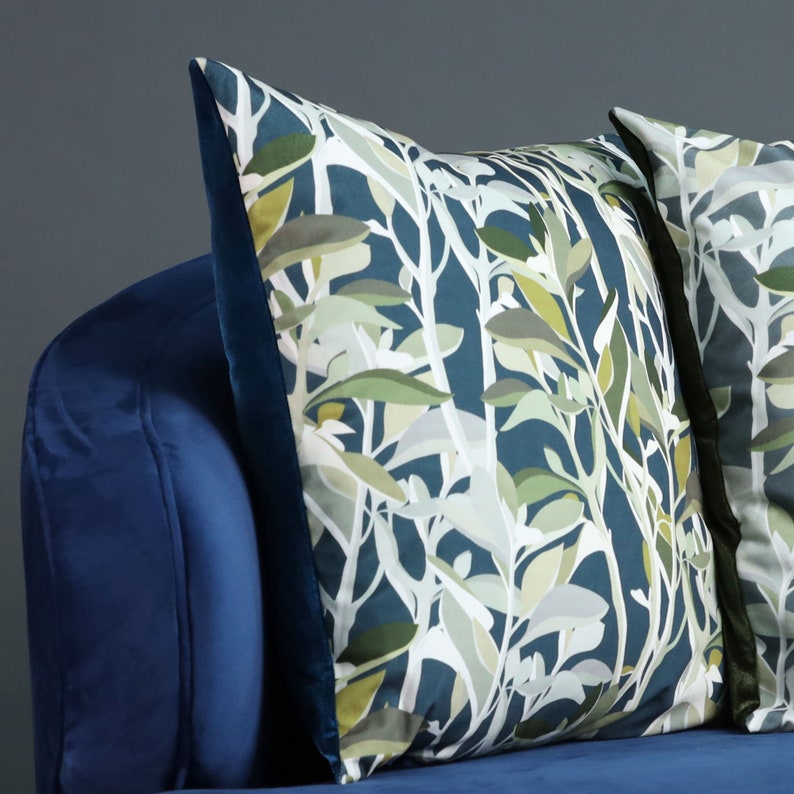 Large Velvet Cushion Removable Cover Size 45cm X 45 Cm Etsy