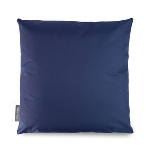 Water Resistant Garden Outdoor Cushion Pillow with Inner Padding Navy Blue, by Celina Digby, Available in 3 Sizes Square & Rectangular