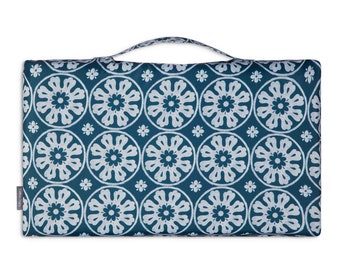 Celina Digby Luxury Garden Kneeler / Kneeling Pad With Handle - Casablanca Navy