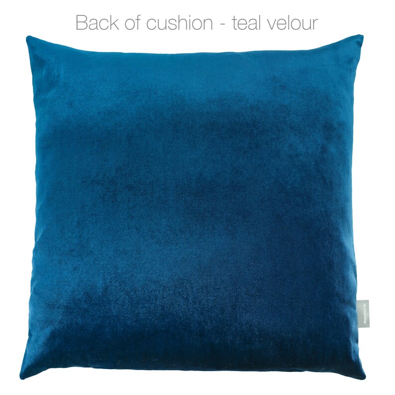 Large Velvet Cushion Removable Cover Size 45cm X 45 Cm Etsy