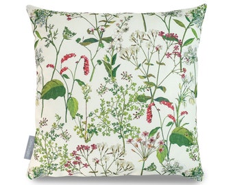 Water Resistant Garden Outdoor Cushion Pillow Welsh Meadow Available in 2 Sizes & Padding, Designed Printed Handmade in UK by Celina Digby