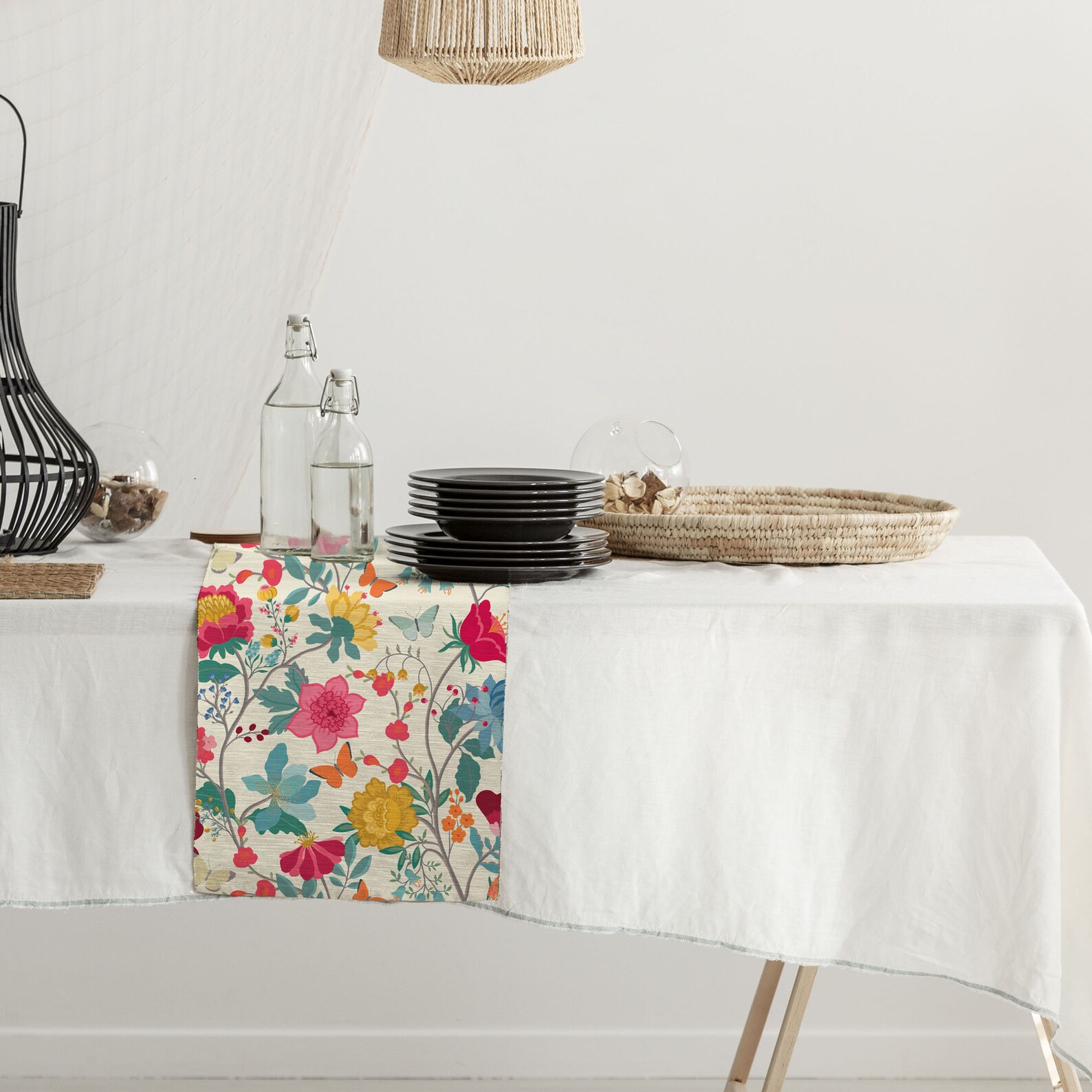 Waterproof Table Runner Outdoor Dining Garden Kitchen 140cm Etsy UK