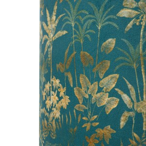 Celina Digby Luxury Super Soft Touch Velvet Lampshade Available for Ceiling Light, Standard Lamp or Table Lamp Rainforest Teal image 3