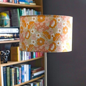 Celina Digby Luxury Super Soft Touch Velvet Lampshade Available for Ceiling Light, Standard Lamp or Table Lamp Flower Power image 1