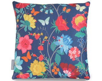 Water Resistant Garden Outdoor Cushion Pillow Midsummer Night Available in 2 Sizes & Padding Designed Printed Handmade in UK by Celina Digby