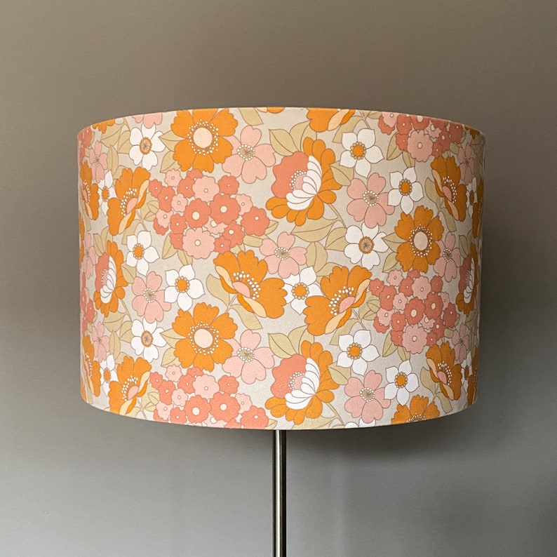 Celina Digby Luxury Super Soft Touch Velvet Lampshade Available for Ceiling Light, Standard Lamp or Table Lamp Flower Power image 4