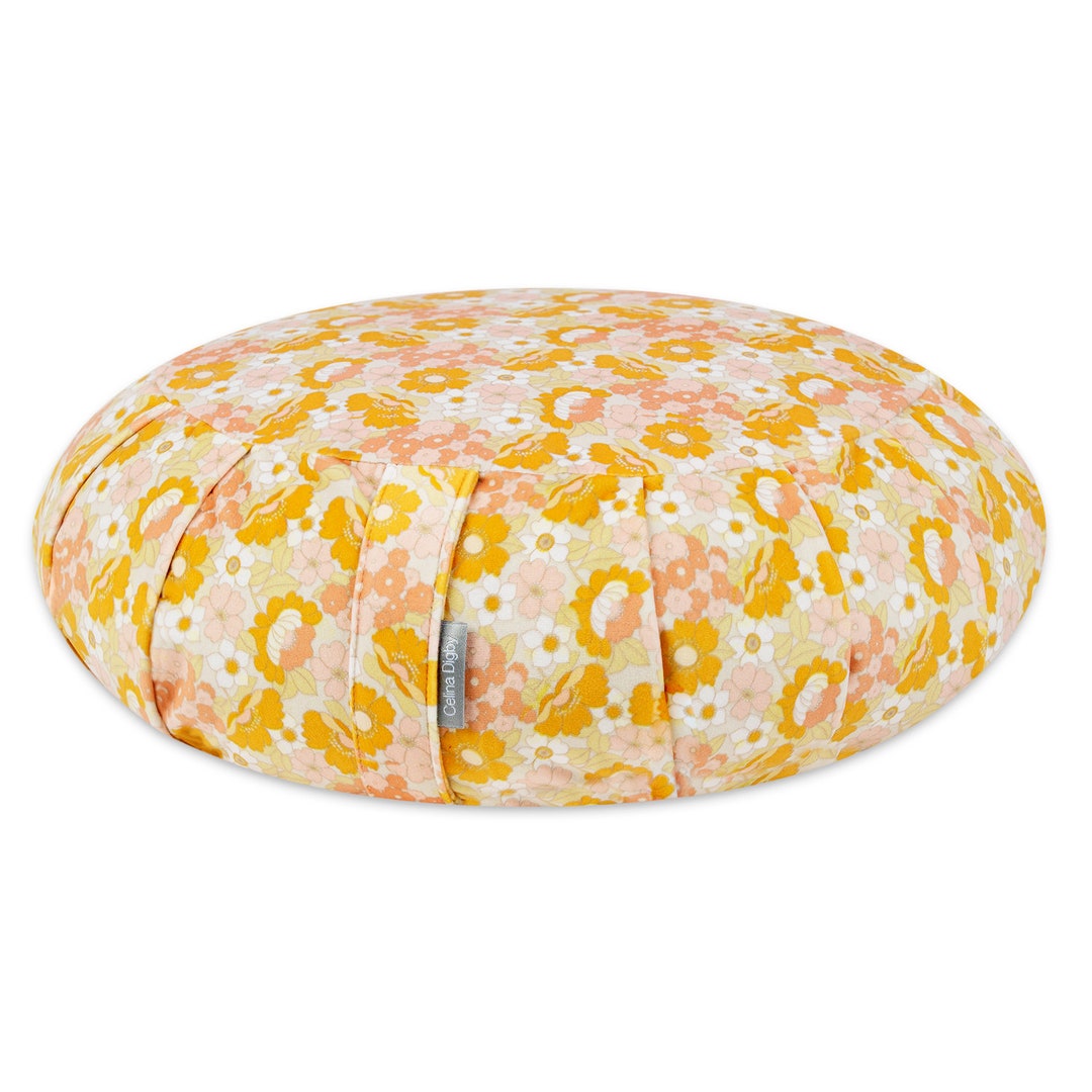 Celina Digby® Pleated Zafu Cushion for Meditation & Yoga