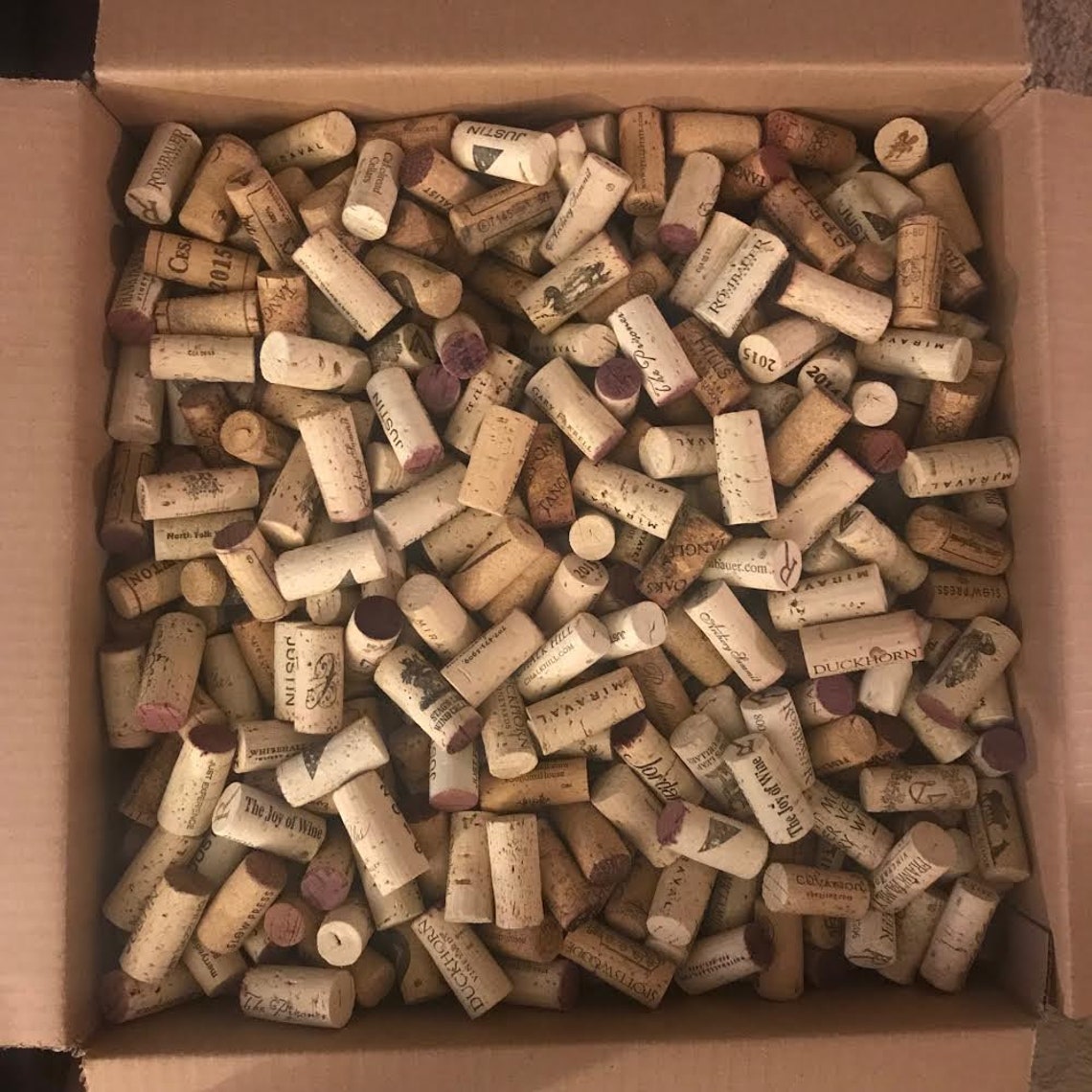 Natural Wine Cork Boxes of 25lb appx 23002500 wine cork Etsy