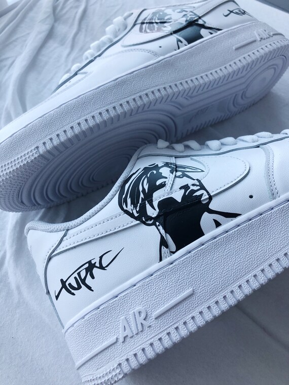 Custom Air Force 1 tupac Unisex Custom Nike | Etsy Denmark