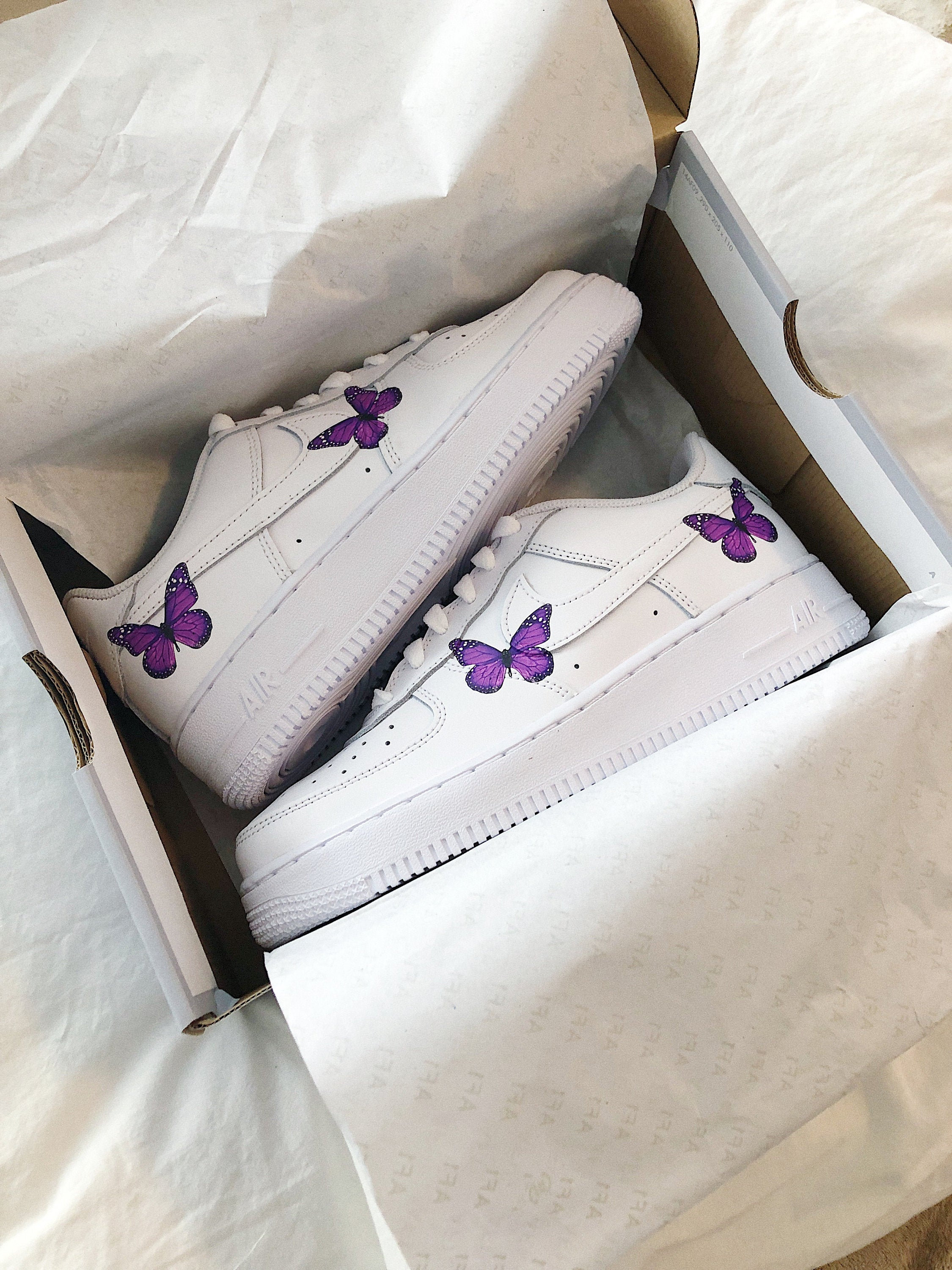 air forces with purple butterflies