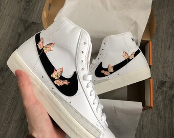 Custom Nike Blazer flame Butterfly 