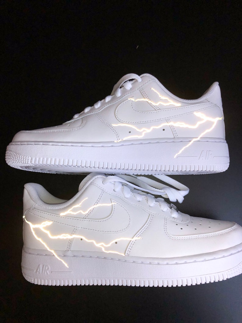 lightning reflective air force 1s
