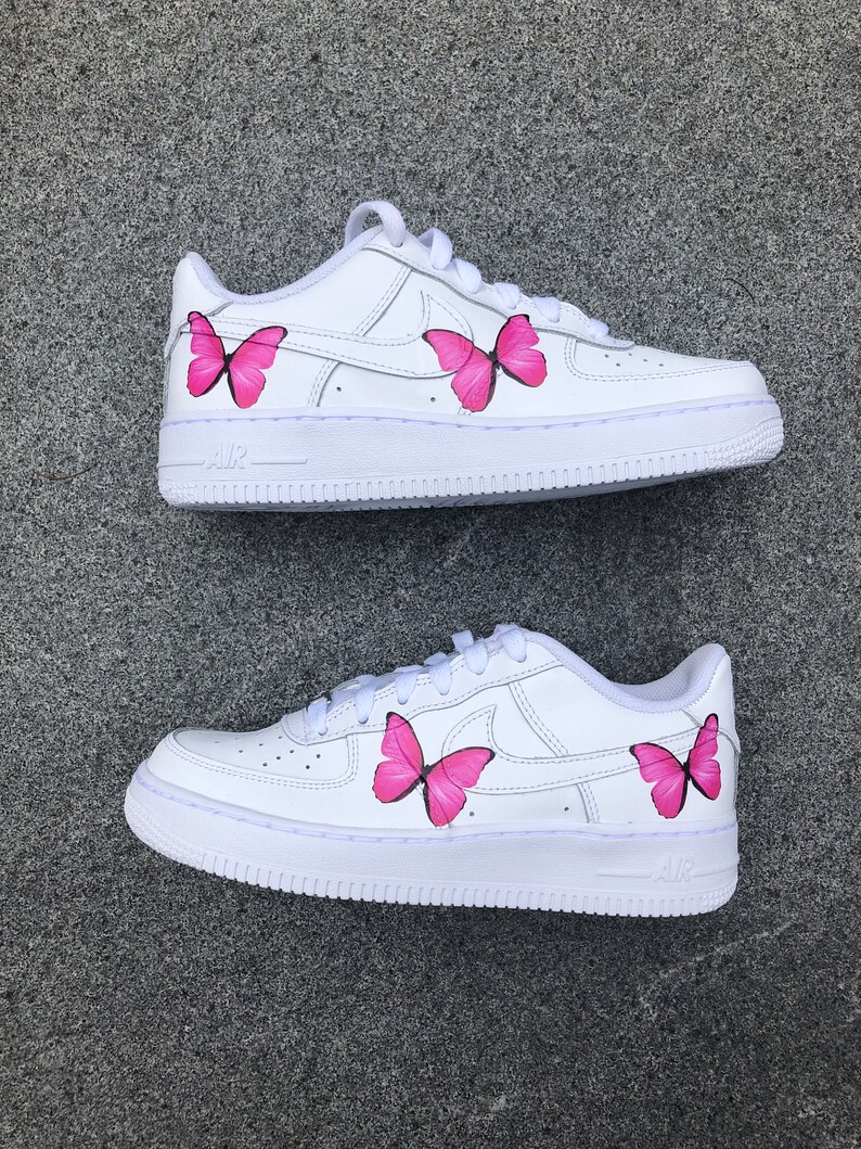 custom nike air force 1 butterfly