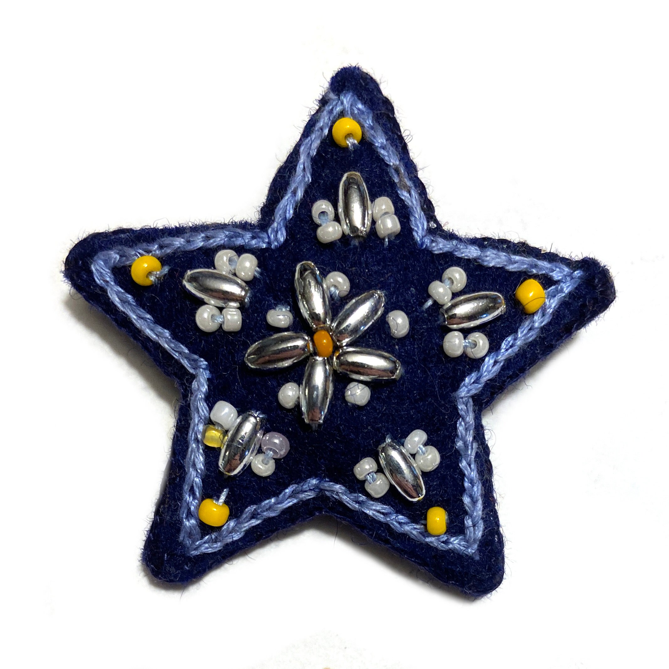 Mini Star Pinhand Embroidery Felt Upcycled Refugee Made - Etsy