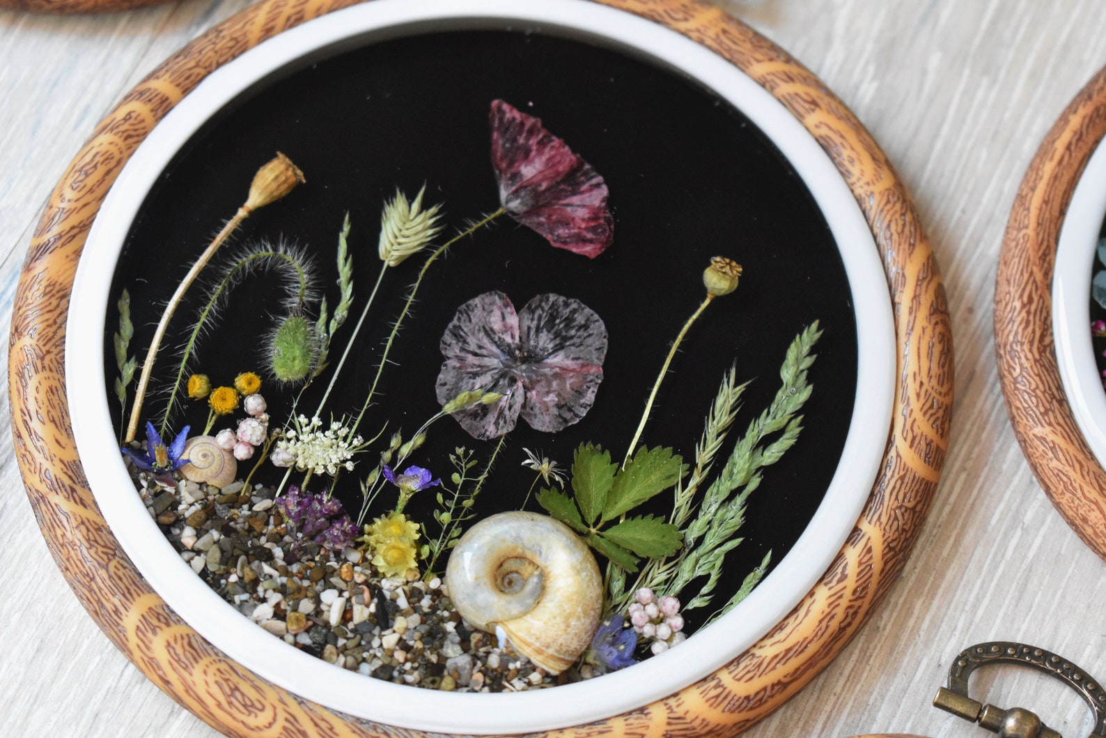 Real flower frame. Flower Arrangement Epoxy Embroidery Hoop. Etsy