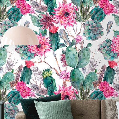 Removable Wallpaper Peel and Stick Tropical Wallpaper Self - Etsy