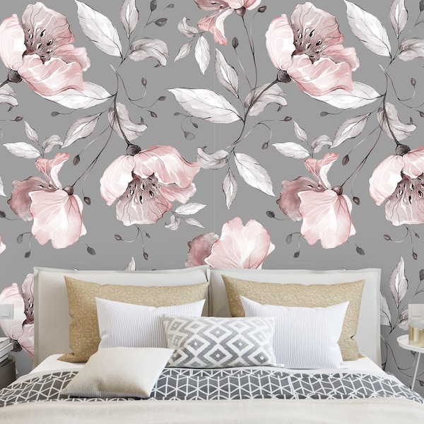 Removable Wallpaper Pink - Etsy
