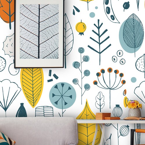 Removable Peel 'n Stick Wallpaper Self-adhesive Wall - Etsy Removable Peel 'n Stick Wallpaper Self-adhesive Wall - Etsy