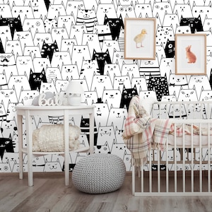 Removable Wallpaper Peel and Stick Animal Wallpaper Self - Etsy
