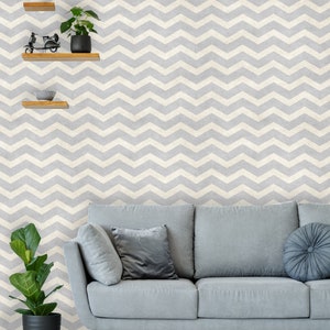 Removable Wallpaper | Peel and Stick Chevron Wallpaper | Self Adhesive Paper Texture Wallpaper