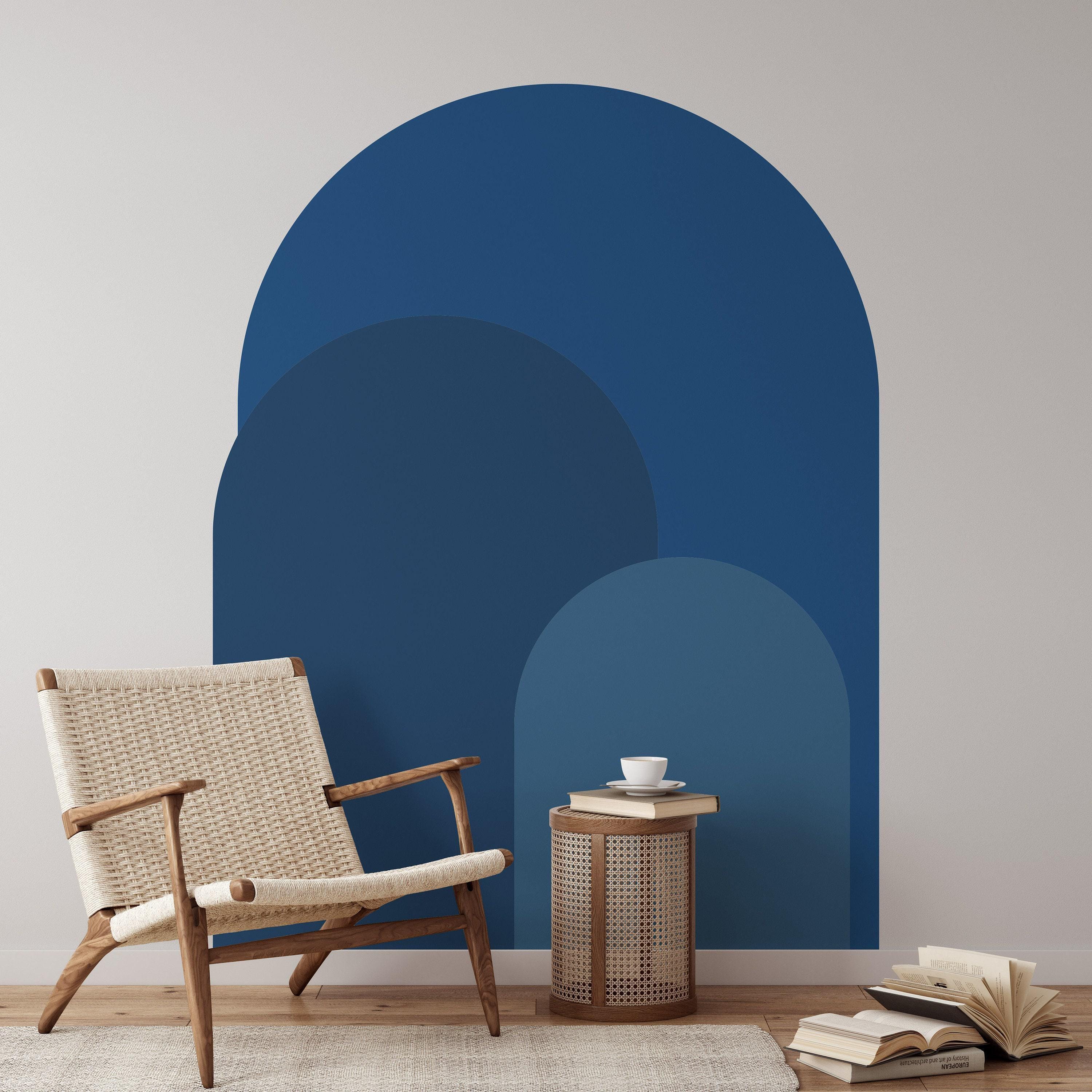 Navy Blue Modern Arch Wall Decal | Peel and Stick Arch Wall Sticker ...