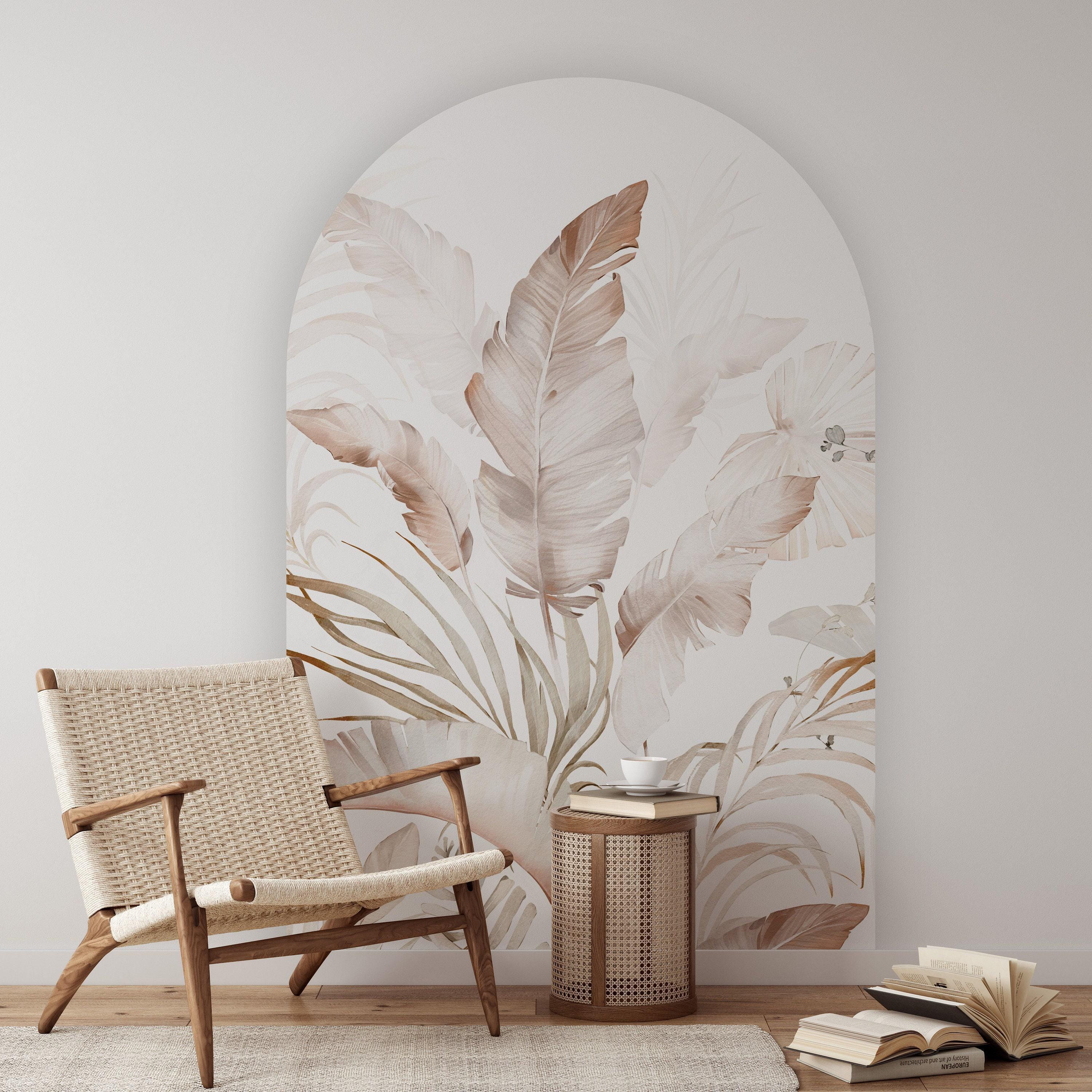 Boho Tropical Arch Wall Decal | Peel and Stick Modern Arch Wall Sticker ...