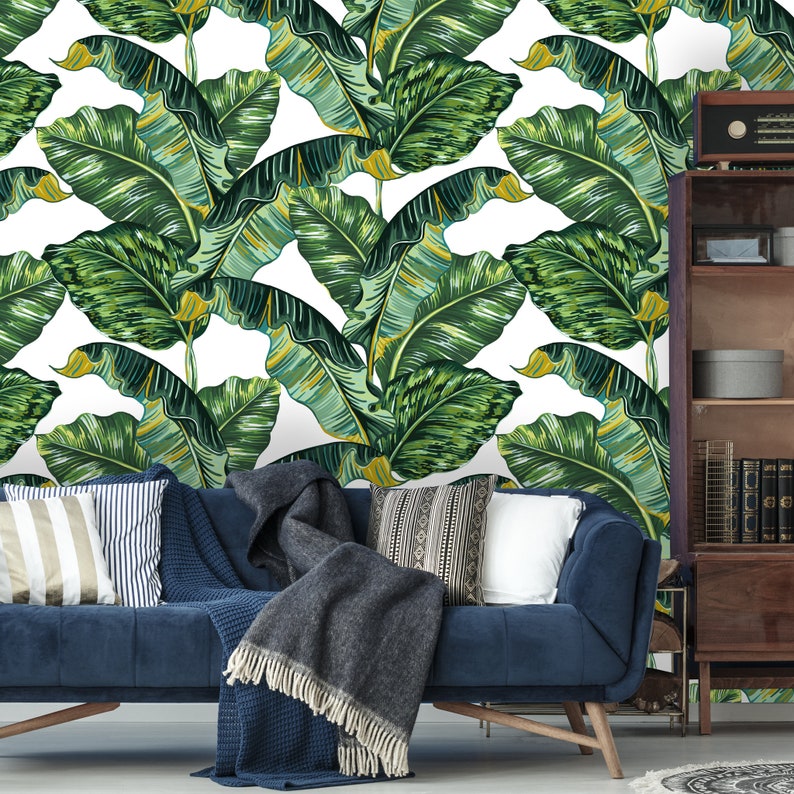 Removable Wallpaper Botanical Wallpaper Peel and Stick Tropical